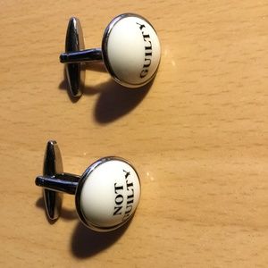 "Guilty / Not Guilty" Cufflinks